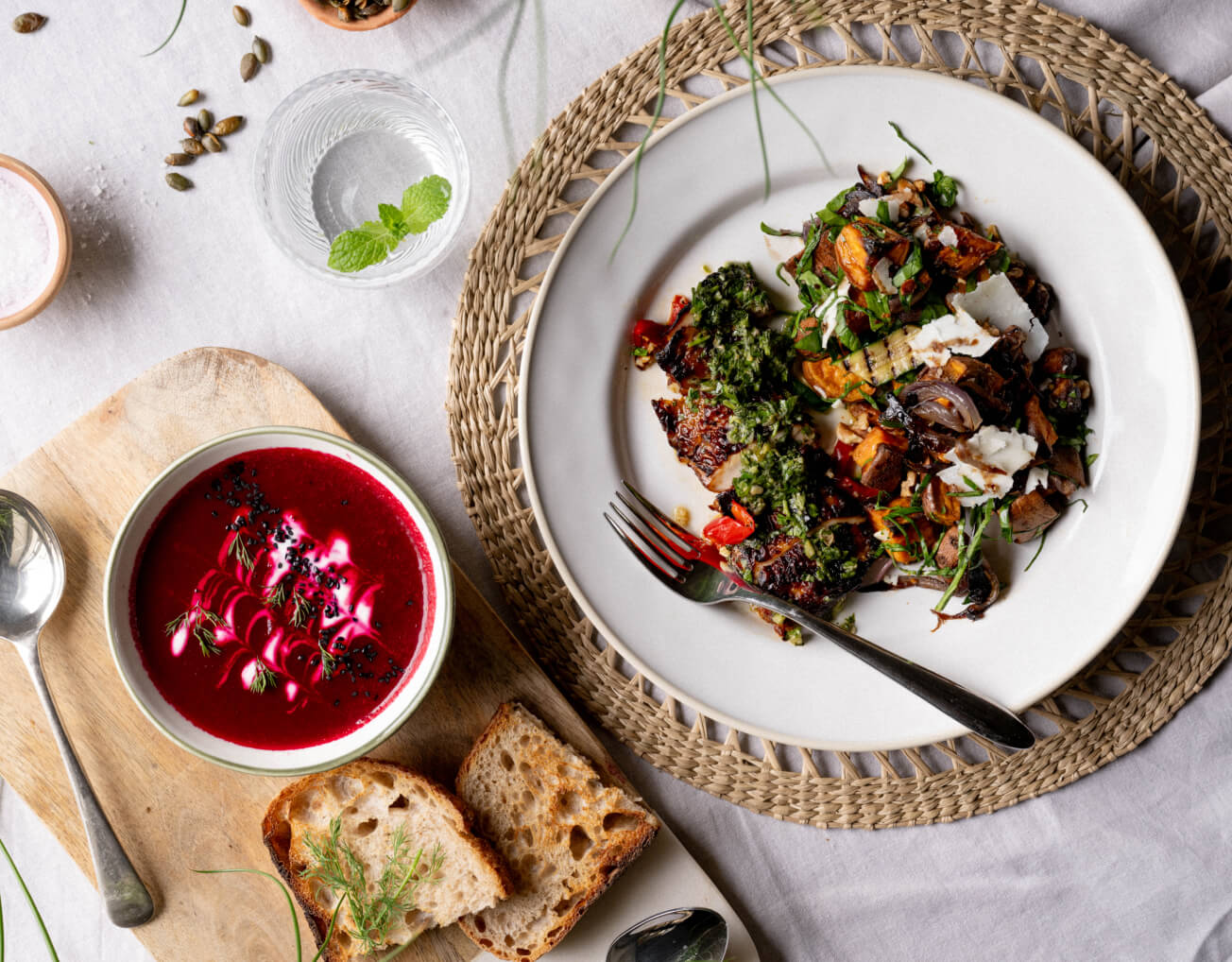 Healthy food served at Barnsgrove, Hampshire