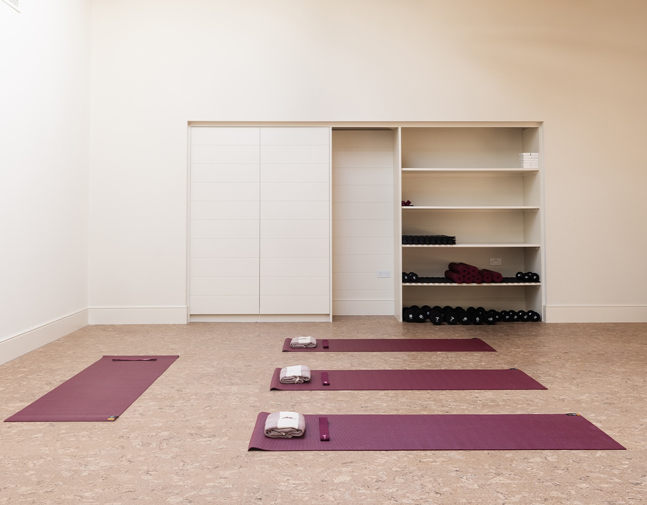 Barnsgrove Fitness and Wellness. Studio space with yoga mats.