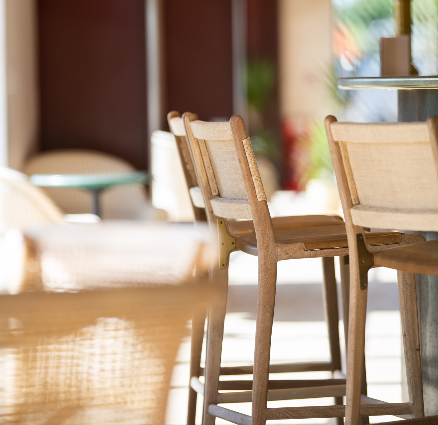 Barnsgrove Whats on. Bar stools in a sunny room.